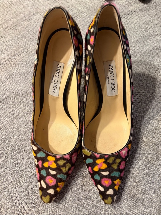 Jimmy Choo Shoes - Jimmy Choo Multicolor Floral-Print Pointed Toe Pumps